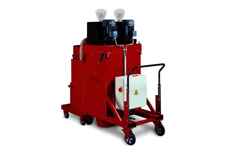 Odkurzacz przemysłowy Ruwac DS4 z napędem na prąd trójfazowy, przeznaczony do pracy w atmosferze grożącej wybuchem pyłu