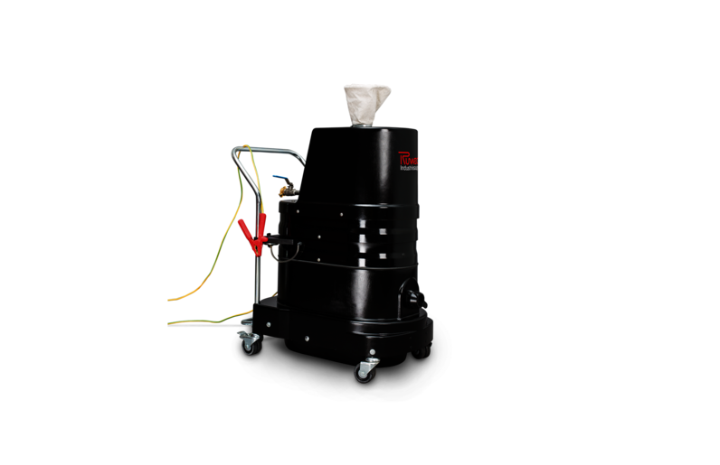 Odkurzacz przemysłowy Ruwac R01 P z napędem pneumatycznym do pracy w strefie zagrożenia wybuchem pyłu lub gazu